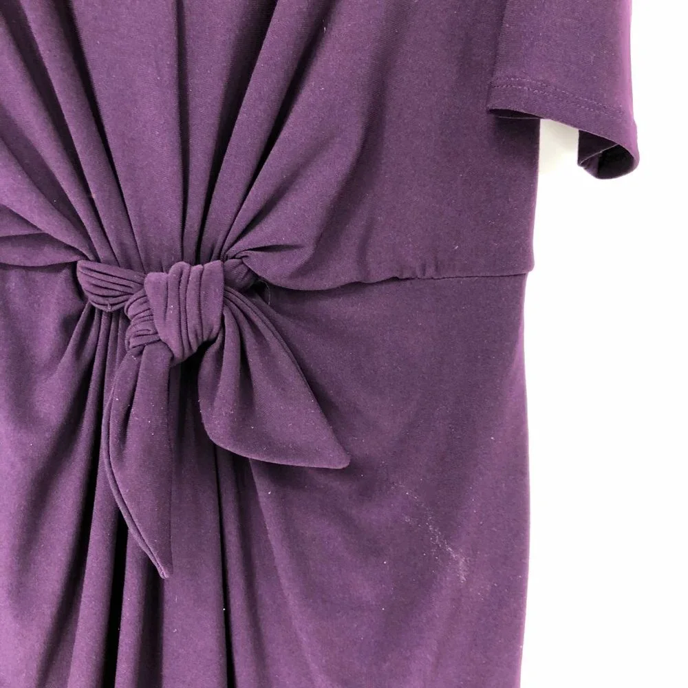Lauren Ralph Lauren Purple Bow Front Sheath Dress - Picture 6 of 7